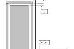 Схема установки двери в туалет с вентиляционным зазором
