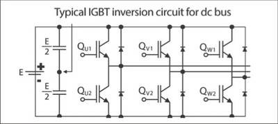 Схема инвертора с IGBT транзисторами