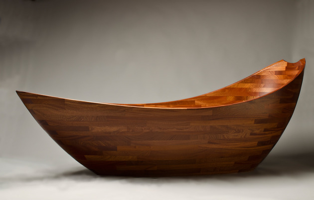 sapele wood tub seth rolland salish sea 2 thumb 630xauto 52142 Wooden Bathtubs for Modern Interior Design and Luxury Bathrooms