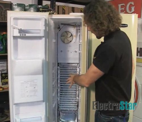 Испаритель и вентилятор в холодильнике No Frost