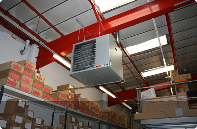 Воздушное отопление производственного помещения