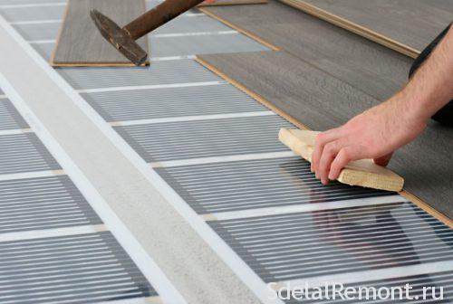 floor heating and laminate