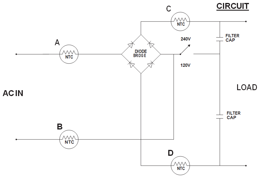 NTC-based limiting circuit 